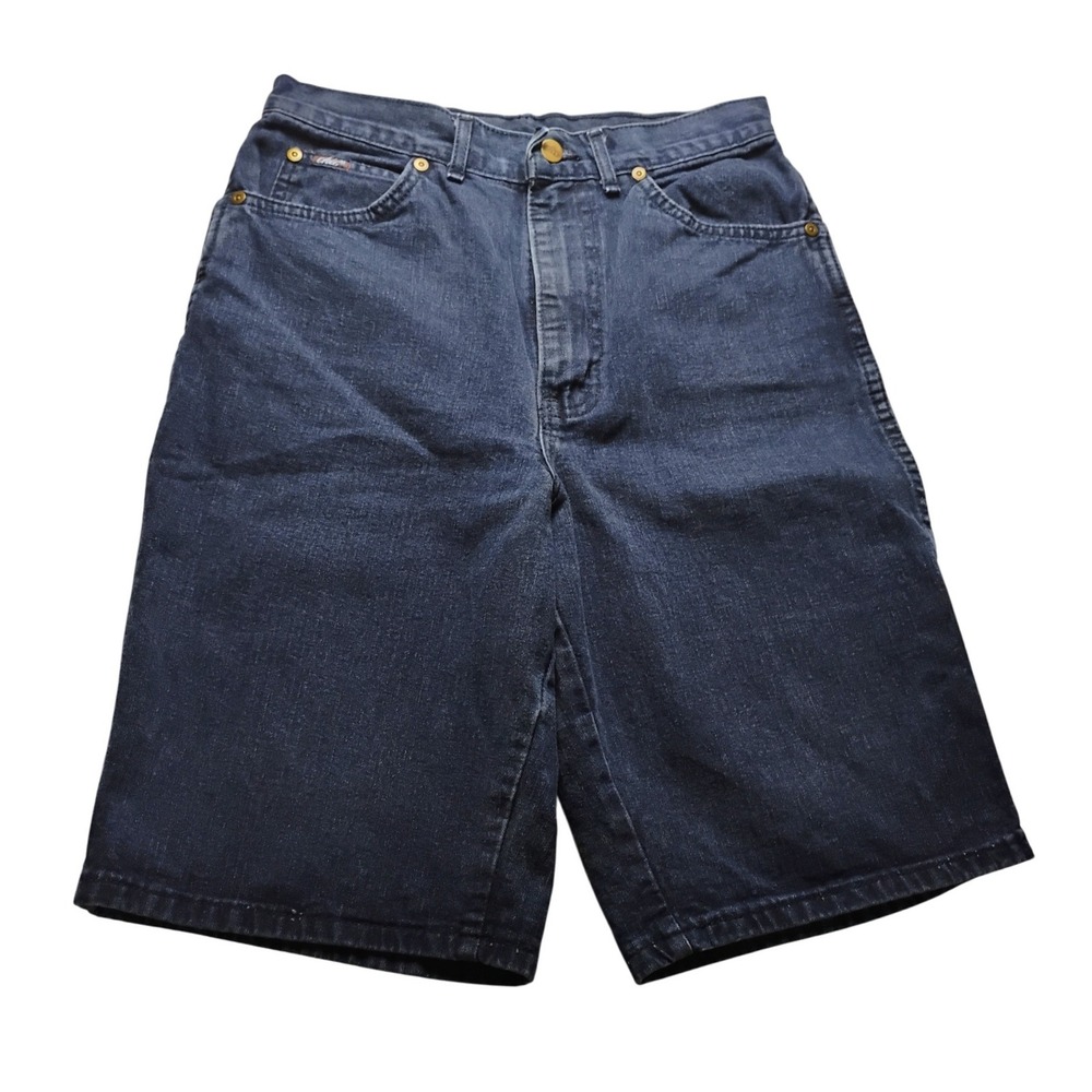 Vintage CHIC Women Size 11 Dark Wash Denim Bermuda Shorts‎ Made in USA